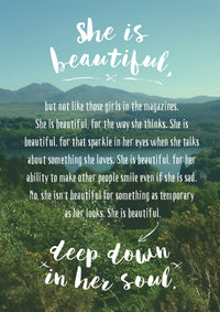 Beautiful Quote Print - Itty Bitty Book Co Inspirational Quote Posters, Positivity, gift